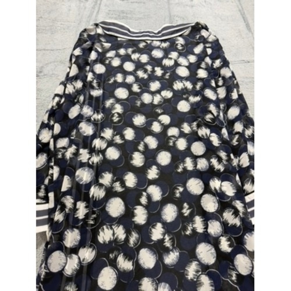 Alfani Womens Navy Blue Abstract Dot Open Front Kimono Wrap Cardigan L/XL - Picture 8 of 8